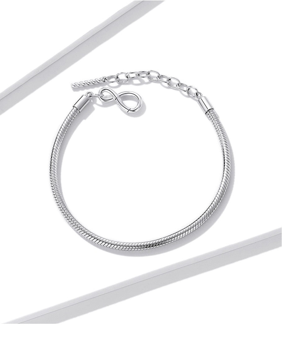 Bracelet pour Charms Infini en Argent 