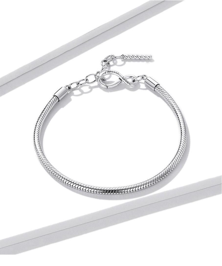 Bracelet pour Charms Infini en Argent 