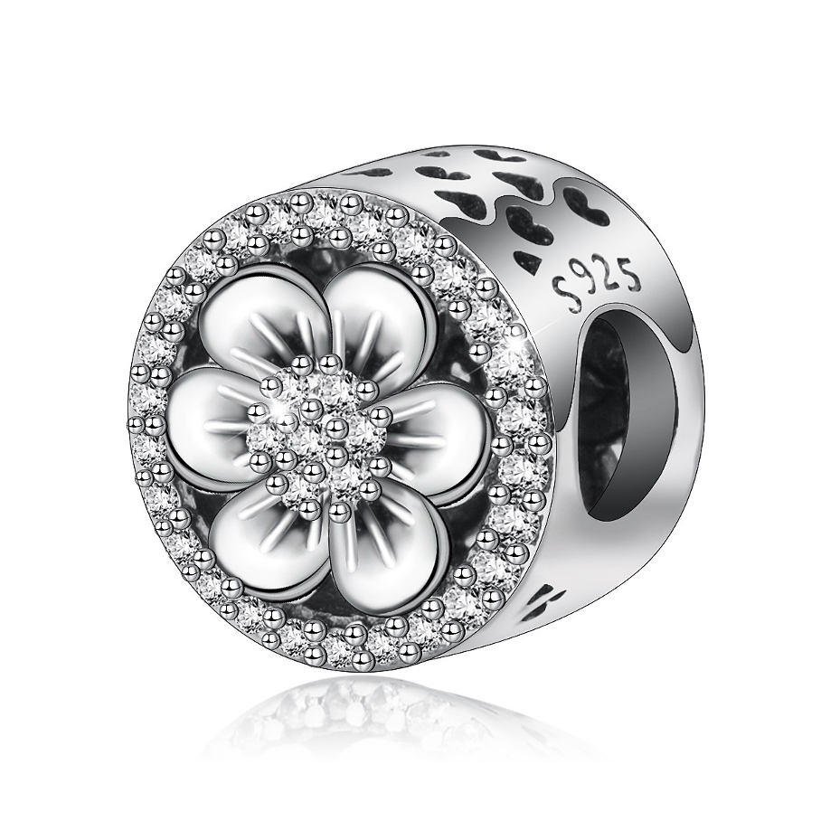 Charm Fleur en Argent 