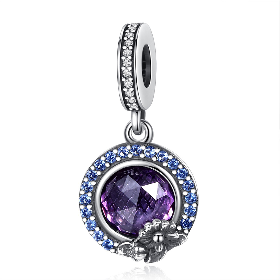 Charm ou pendentif en Argent et oxydes de zirconium